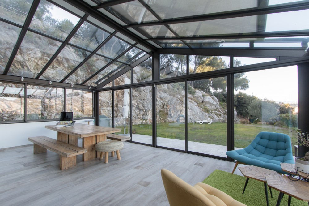 Véranda traditionnelle en forme - GIORDANO (1)