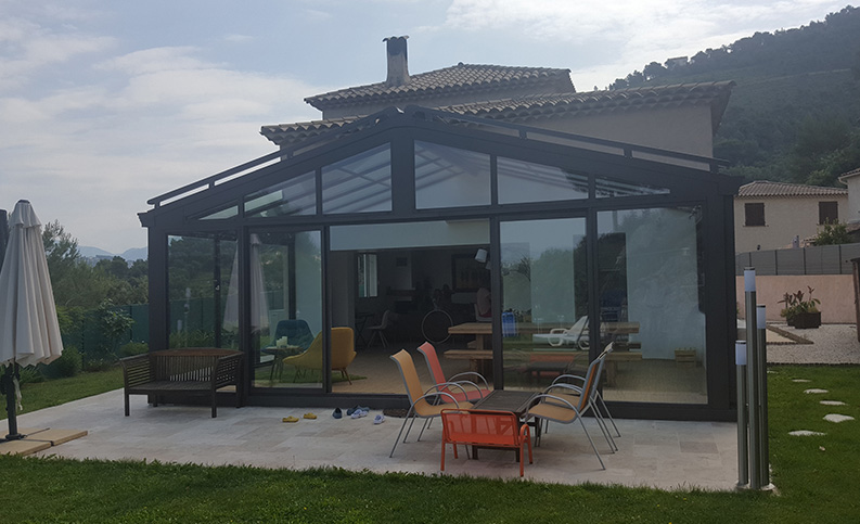 Véranda traditionnelle en forme - photo12