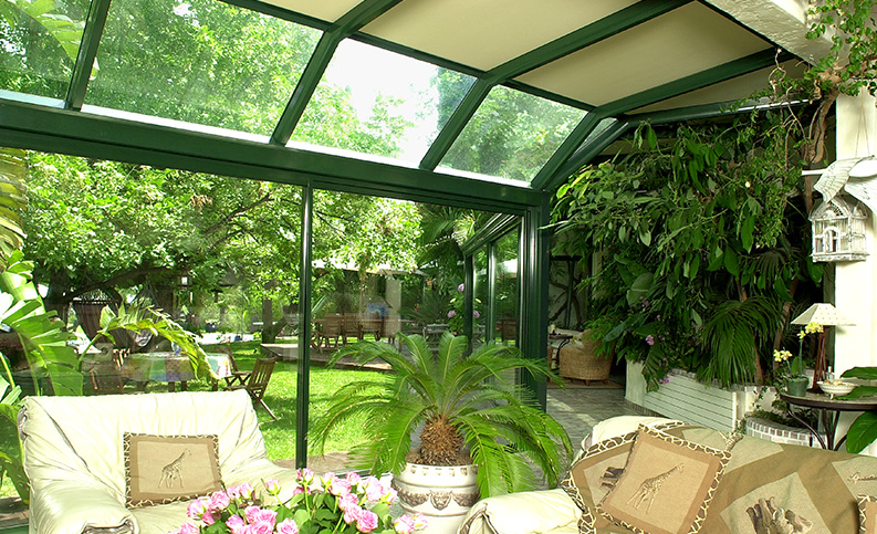 Véranda contemporaine pan cassé - photo26