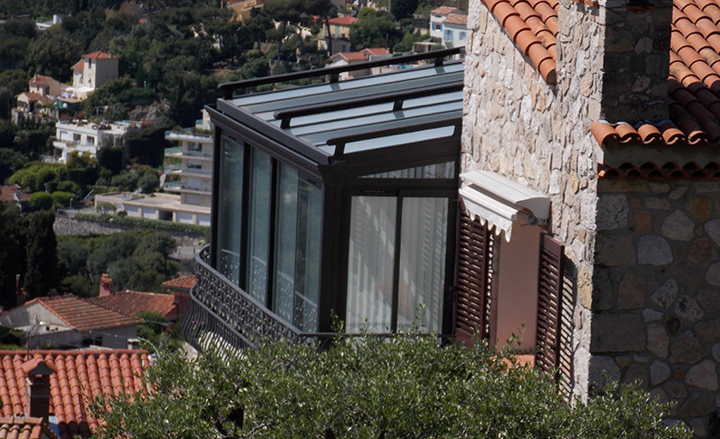 Véranda contemporaine pan cassé - photo6