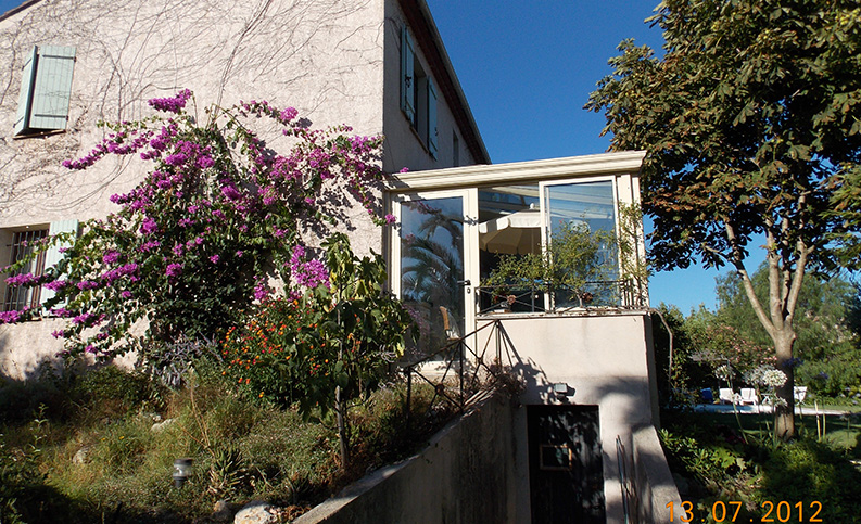 Véranda contemporaine pan coupé - photo15