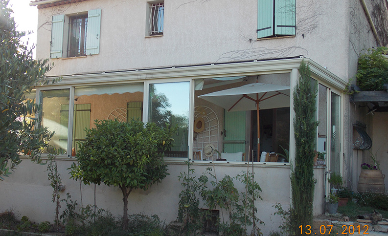 Véranda contemporaine pan coupé - photo16