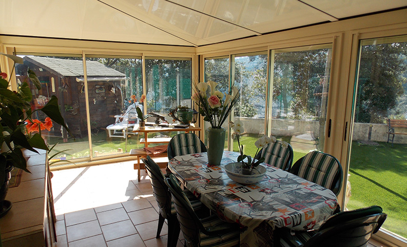 Véranda contemporaine pan coupé - photo2