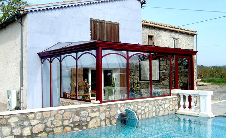 Véranda contemporaine pan coupé - photo6