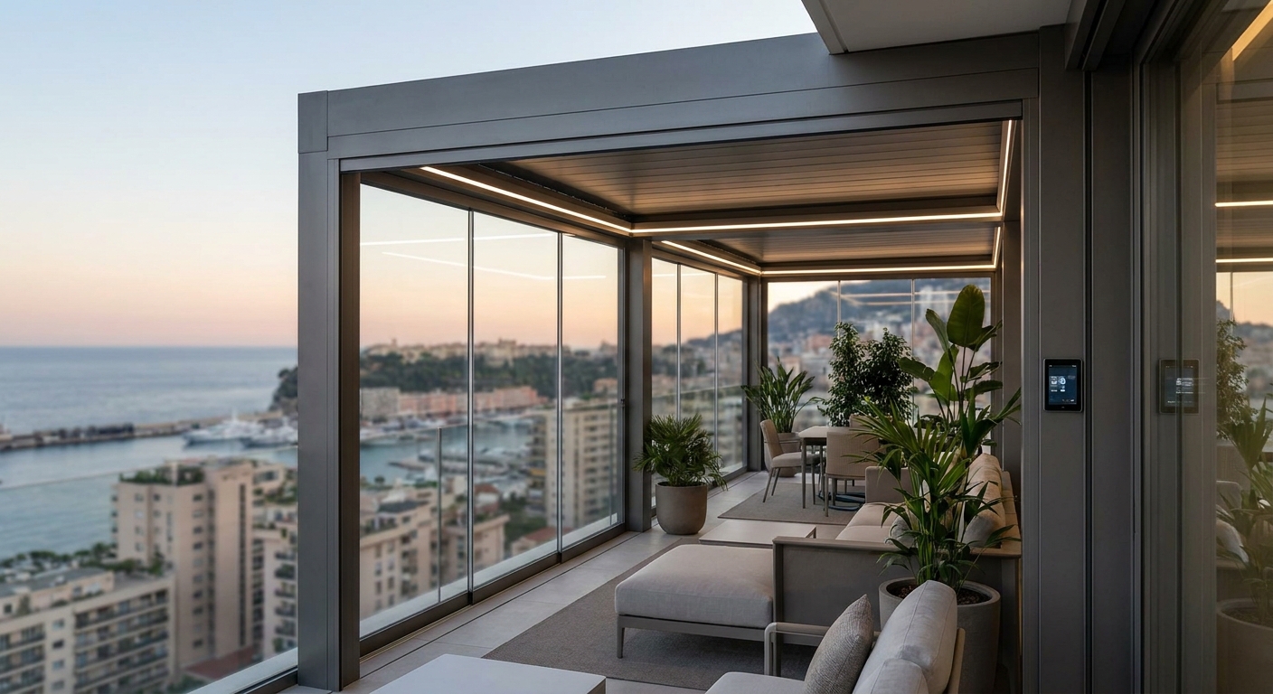 Véranda à Monaco: L'Innovation au Service du Luxe Urbain