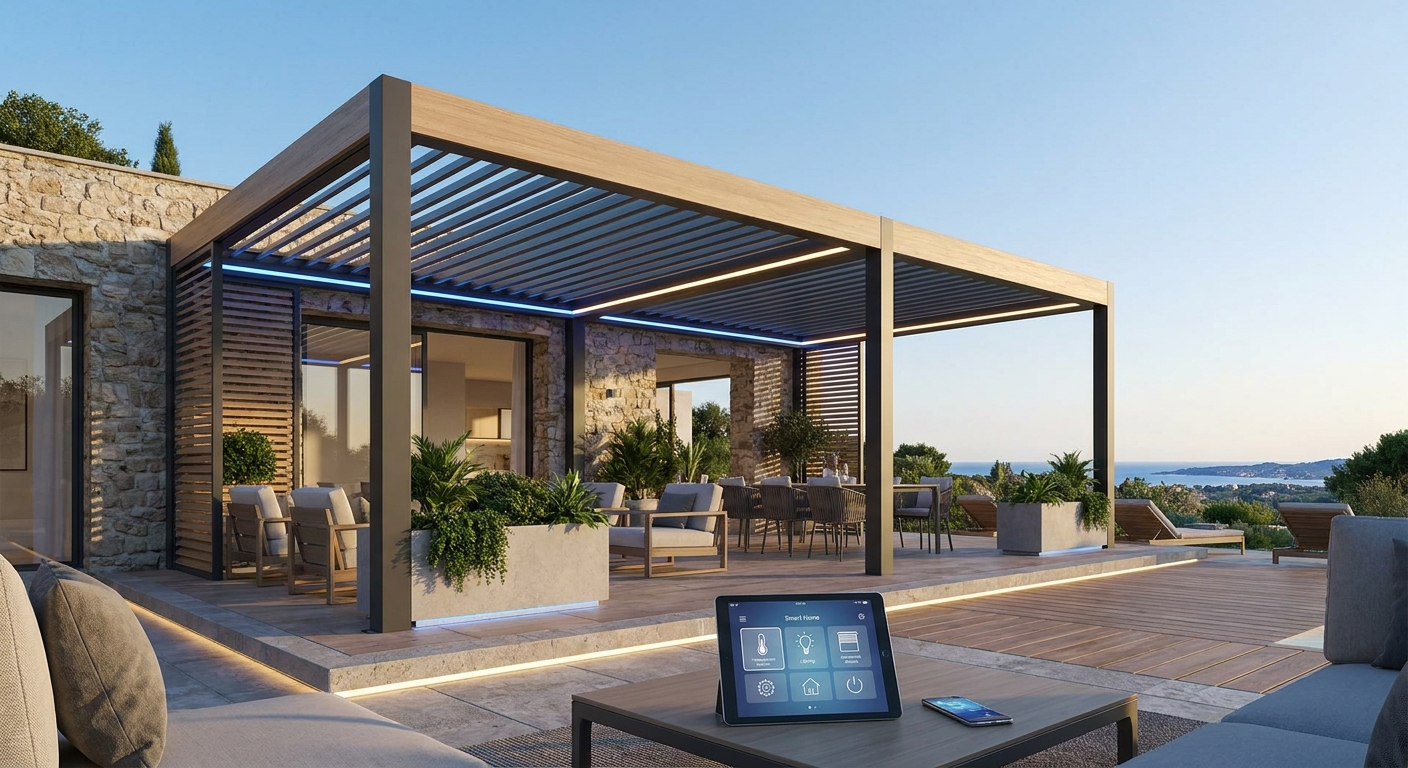 Pergolas à Mougins : L'Essor du Confort Connecté